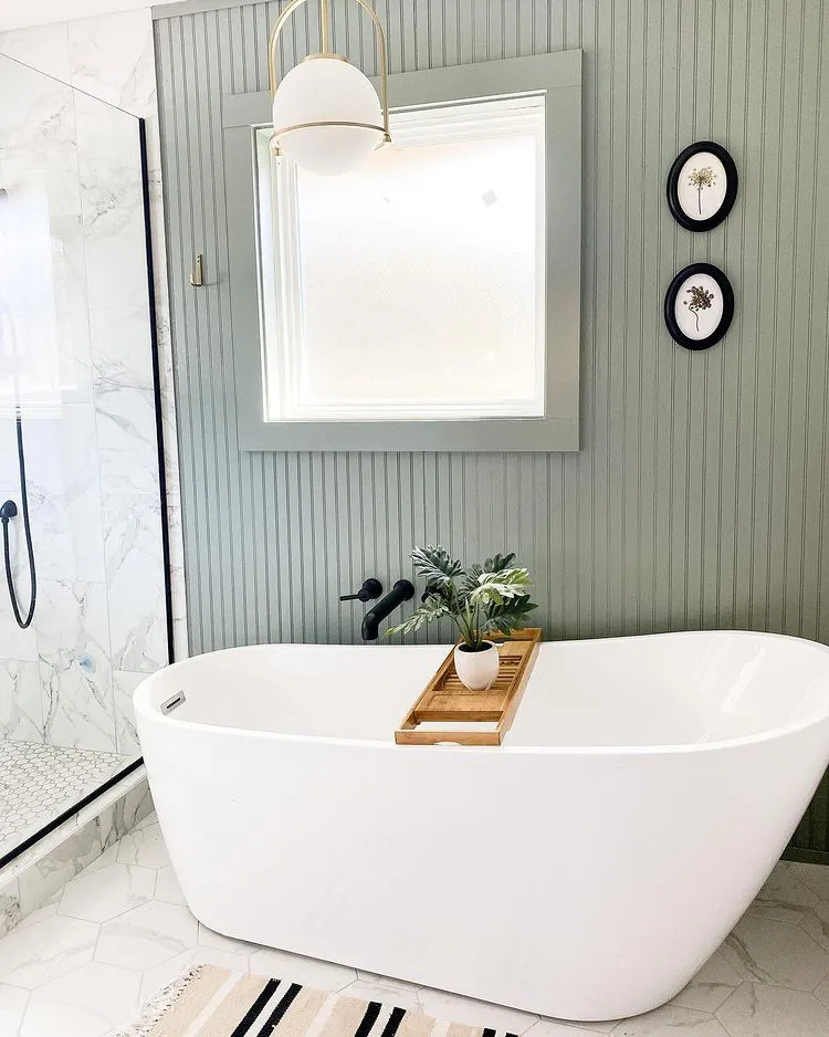 Sherwin Williams SW 9132 Acacia Haze в интерьере фото