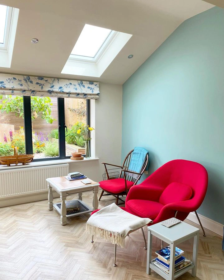 Farrow and Ball 82 Dix Blue в интерьере фото