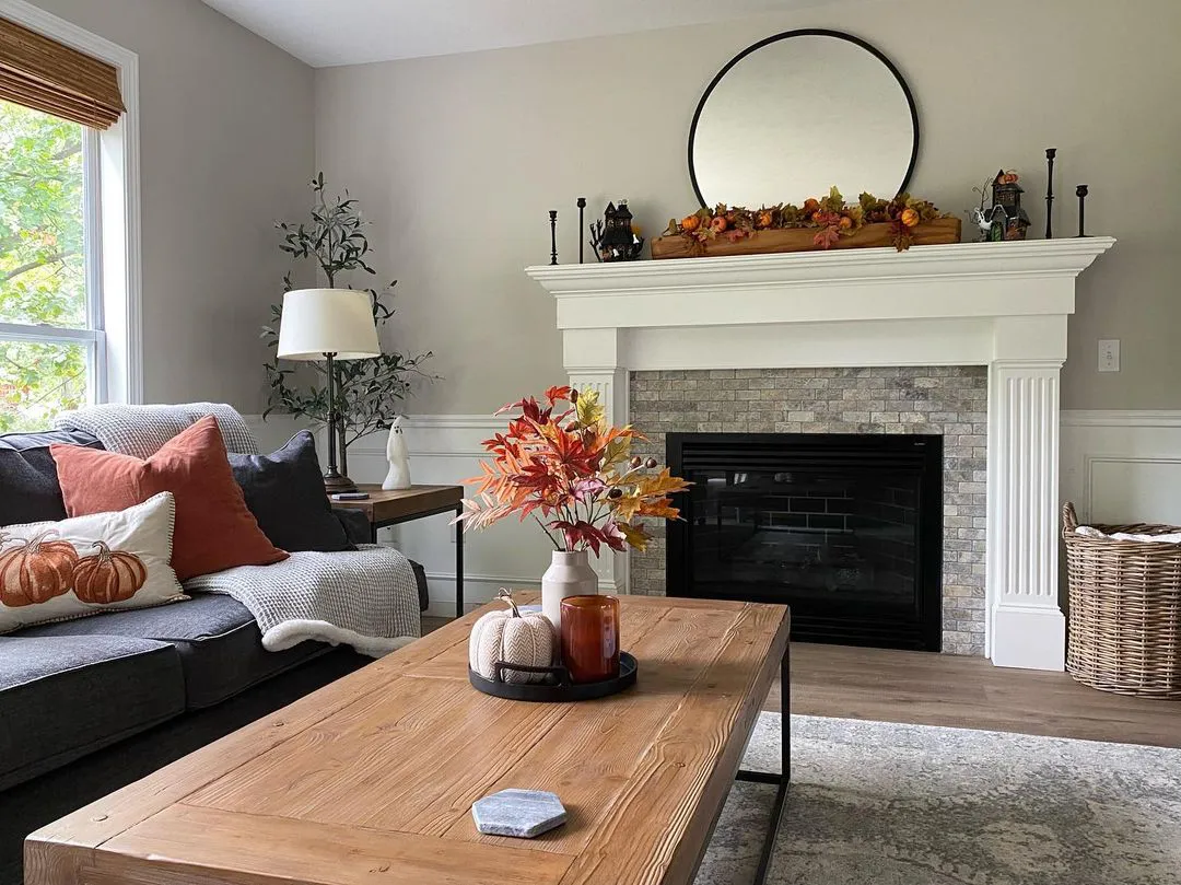 Sherwin Williams SW 7029 Agreeable Gray в интерьере фото