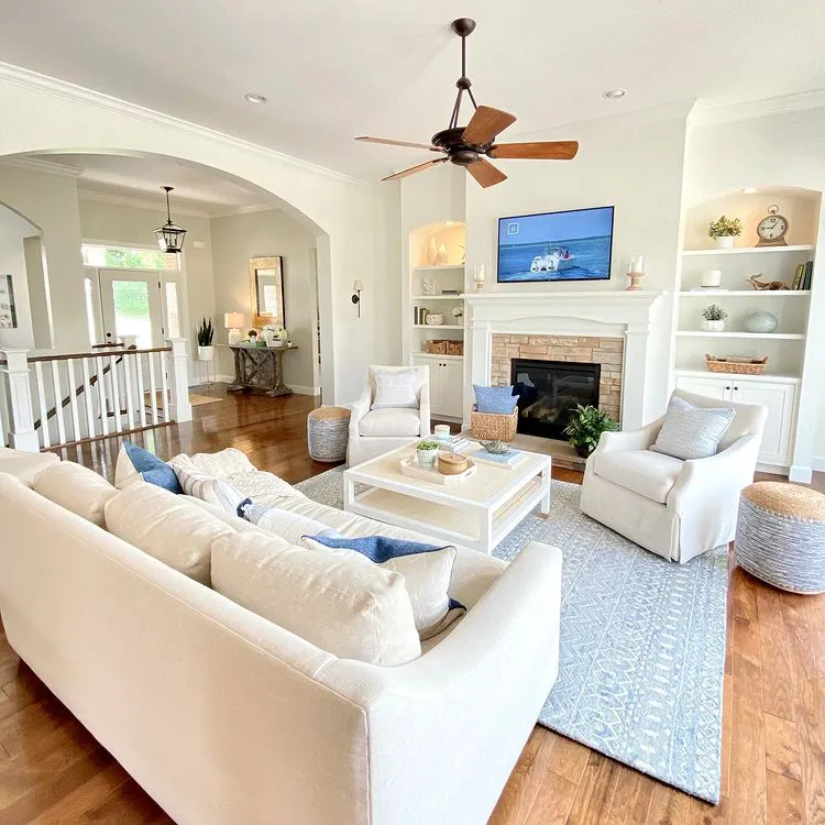 Sherwin Williams SW 7008 Alabaster в интерьере фото