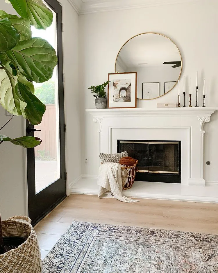 Sherwin Williams SW 7008 Alabaster в интерьере фото