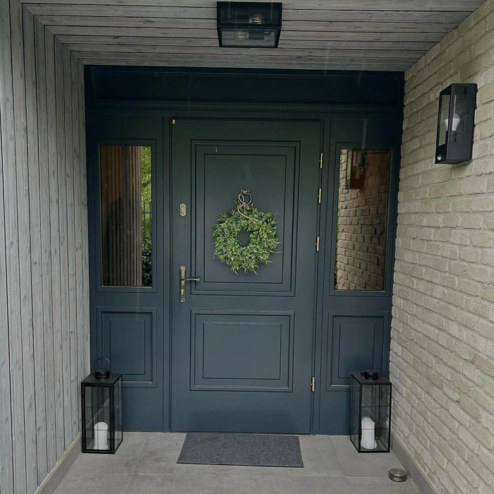 RAL 7016 красивая входная дверь