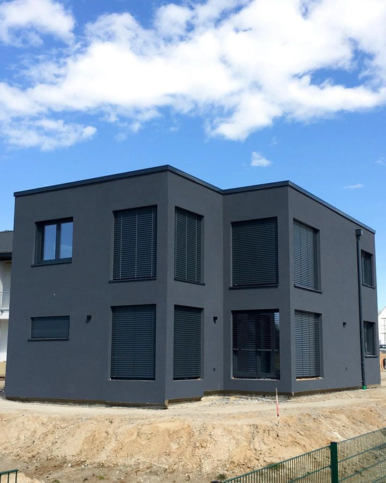 RAL 7016 цвет фасада дома