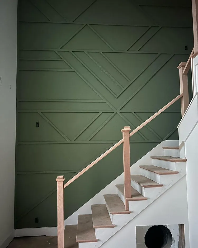 Sherwin Williams SW 6179 Artichoke в интерьере фото