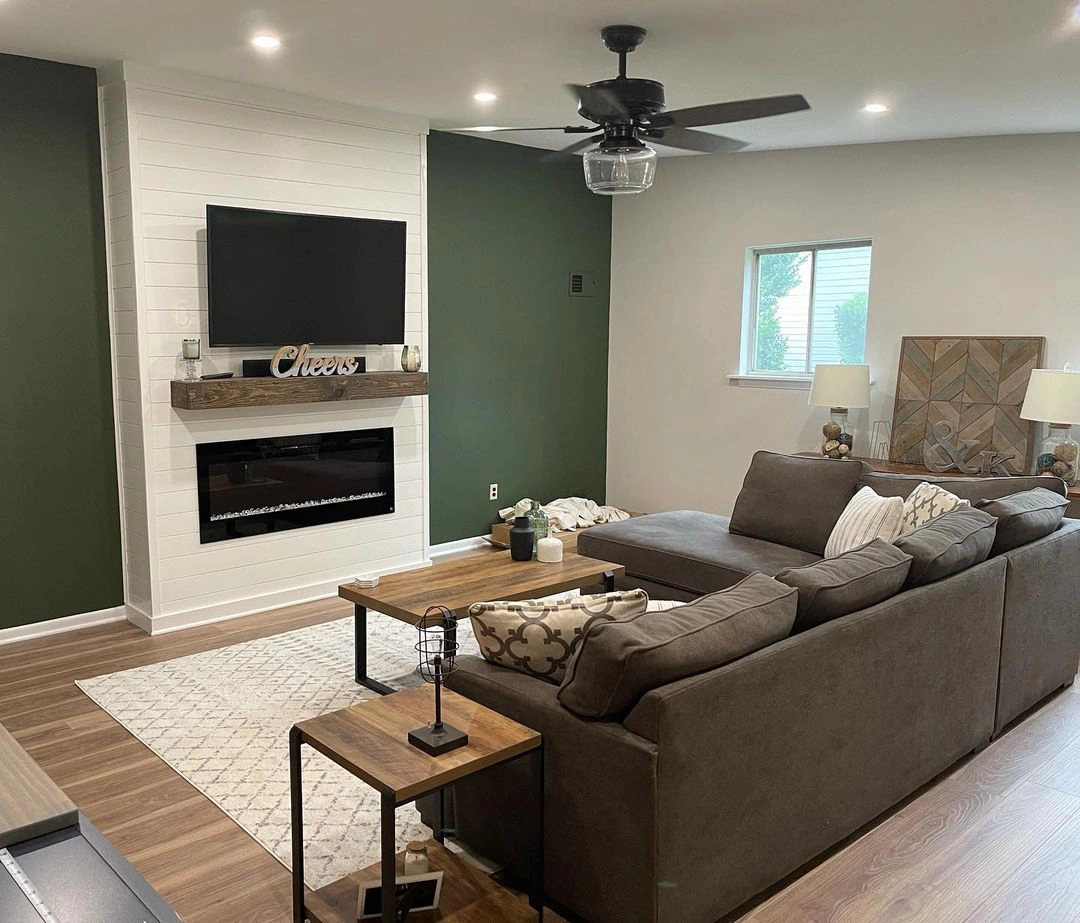 benjamin-moore CC-630 Backwoods в интерьере фото