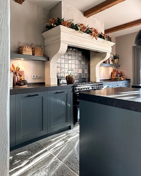 Basalt grey RAL 7012 фасады кухни