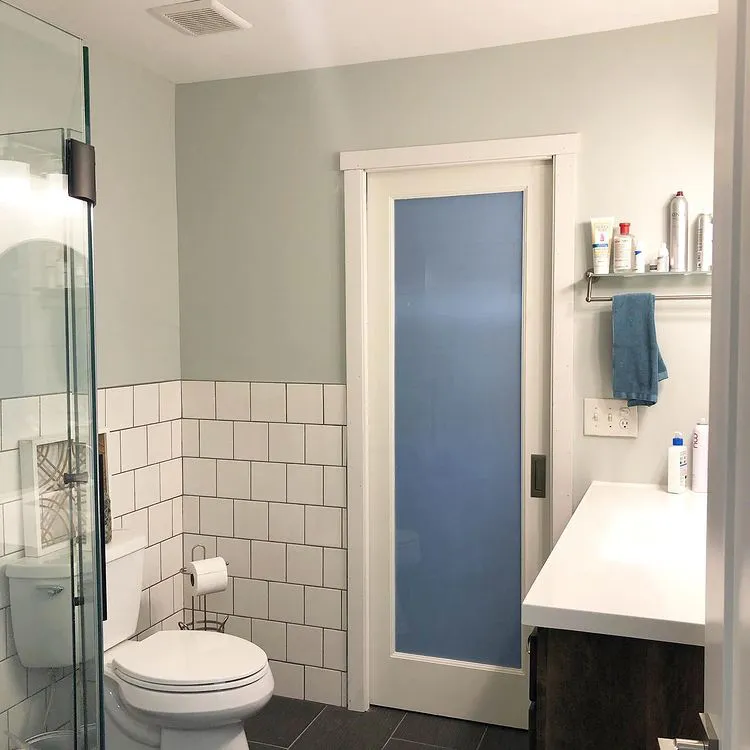 Sherwin Williams SW 6204 Sea Salt в интерьере фото