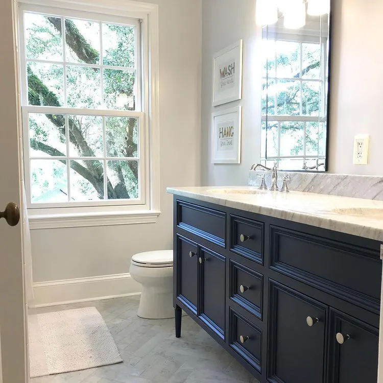 Sherwin Williams SW 7647 Crushed Ice в интерьере фото