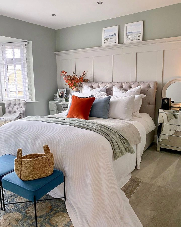 Farrow and Ball 266 Mizzle в интерьере фото