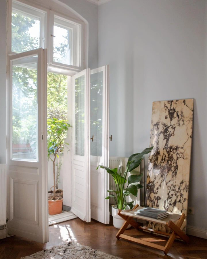 Farrow and Ball 235 Borrowed Light в интерьере фото