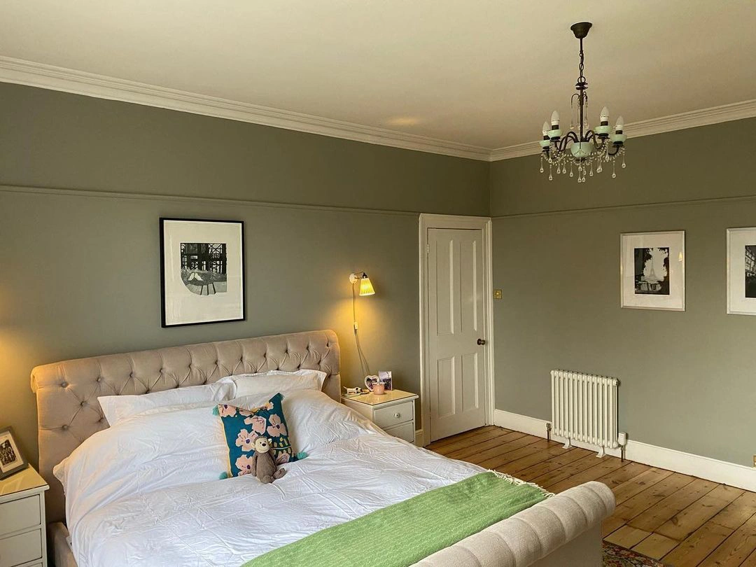 Little Greene 291 North Brink Grey в интерьере фото