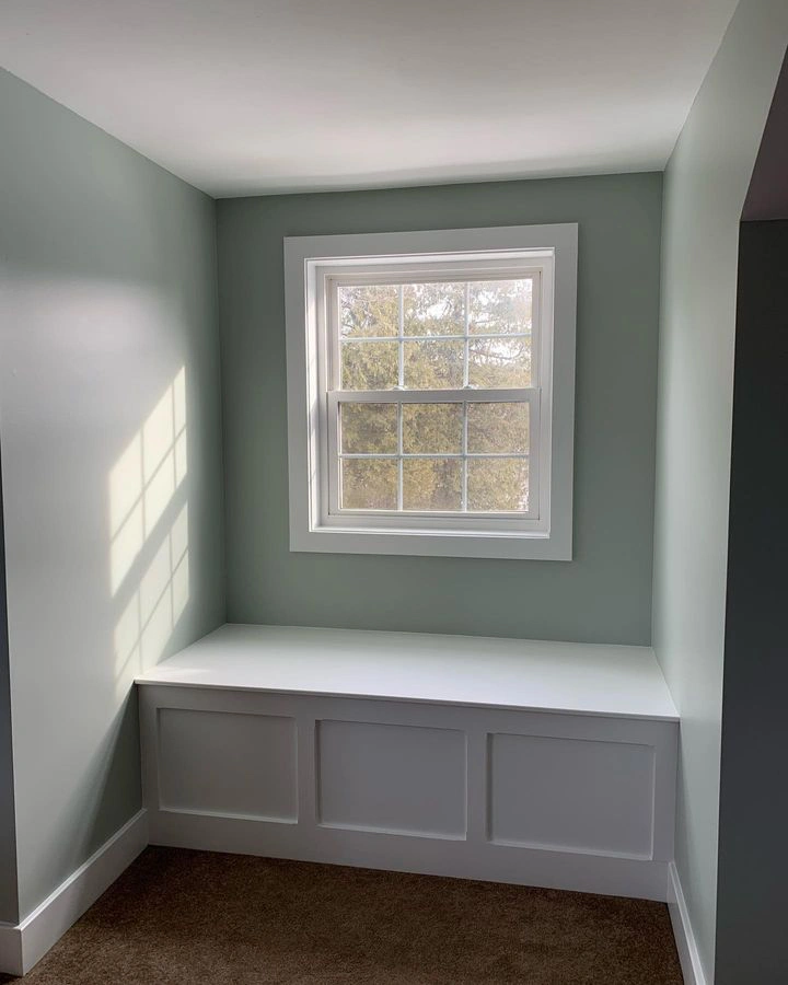 Sherwin Williams SW 6205 Comfort Gray в интерьере фото