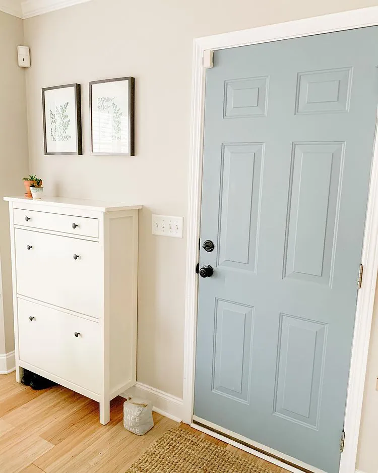 Sherwin Williams SW 9139 Debonair в интерьере фото