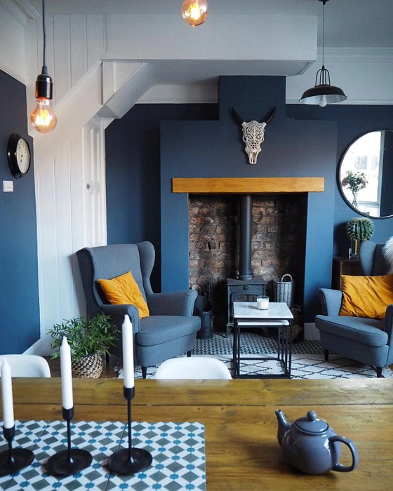 Темный синий Dulux Breton Blue 30BB 10/112 фото