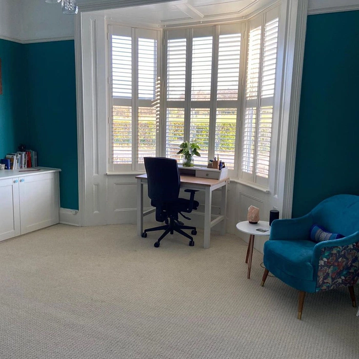 Dulux Proud Peacock 90GG 21/219 фото в интерьере кабинета