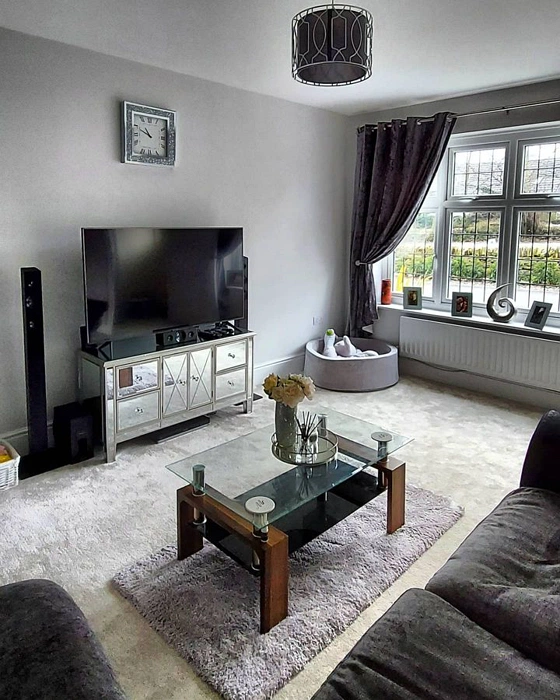 Dulux 30YY 72/018 серая гостиная