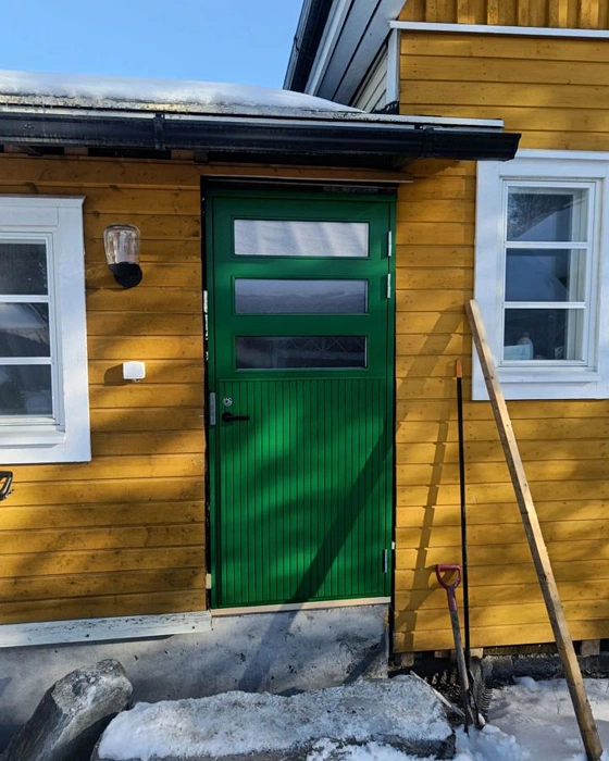 Emerald green RAL 6001 зеленая дверь