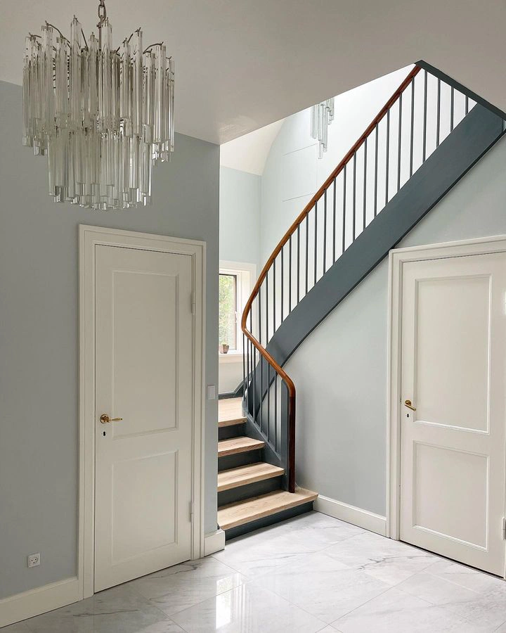 Farrow and Ball 235 Borrowed Light в интерьере фото