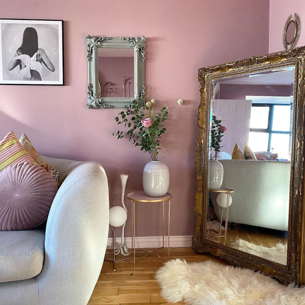 Farrow and Ball 246 Cinder Rose в интерьере фото