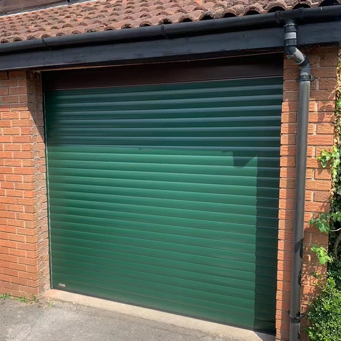 RAL 6009 на воротах гаража