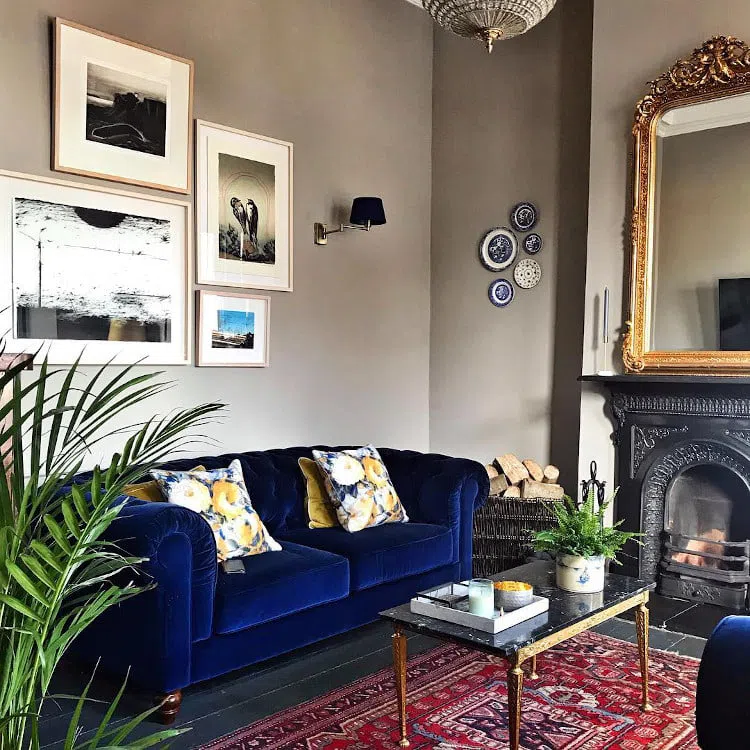 Гостиная в Викторианском стиле French Grey Dark