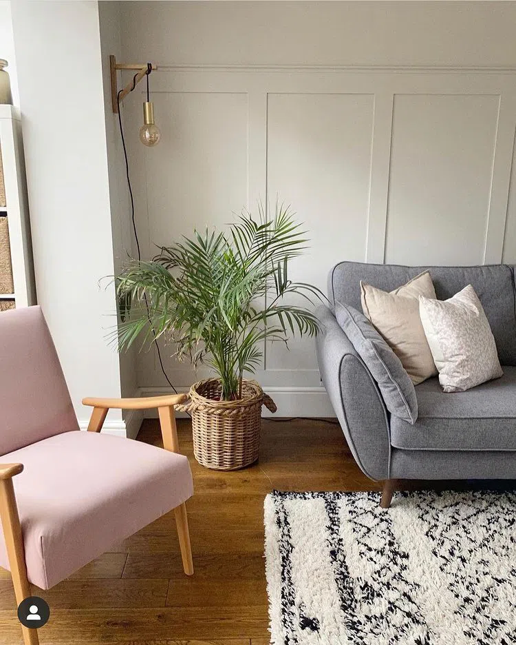 Скандинавский интерьер с светлым серым French Grey Pale