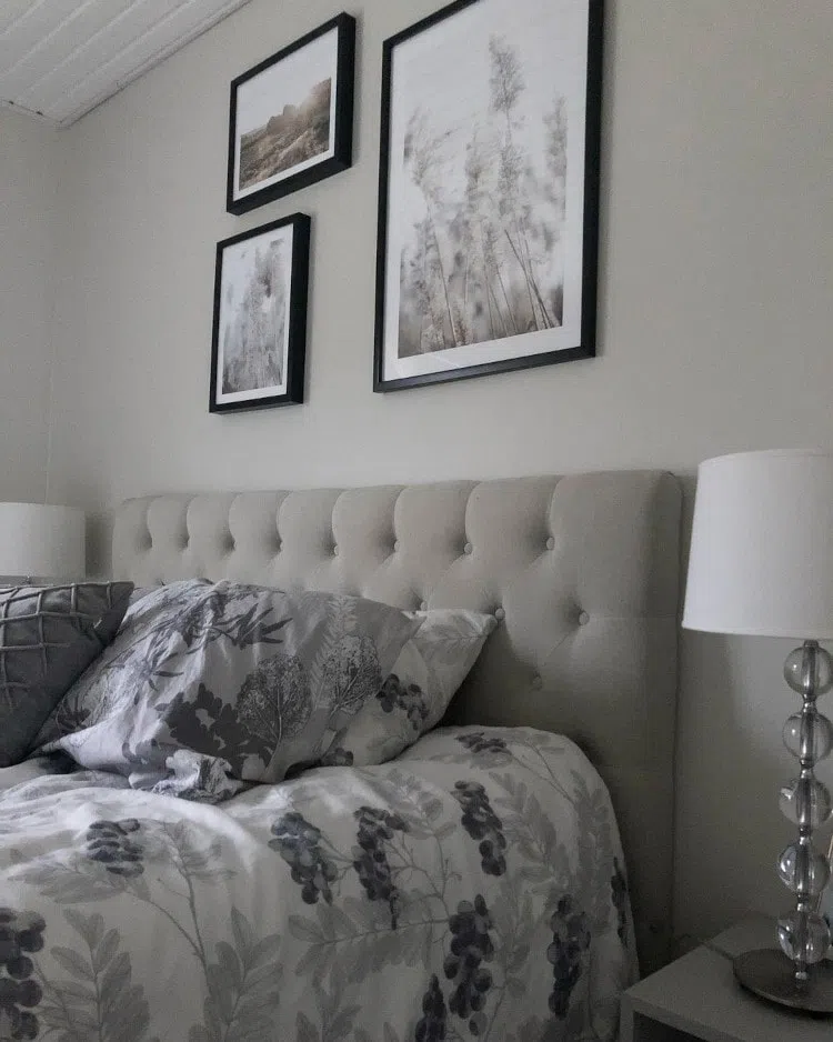 Спальная с светлыми стенами G486