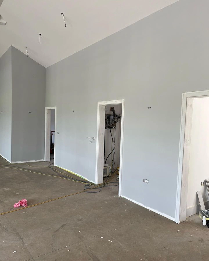 Светло-серый цвет Dulux Goose Down в интерьер дома