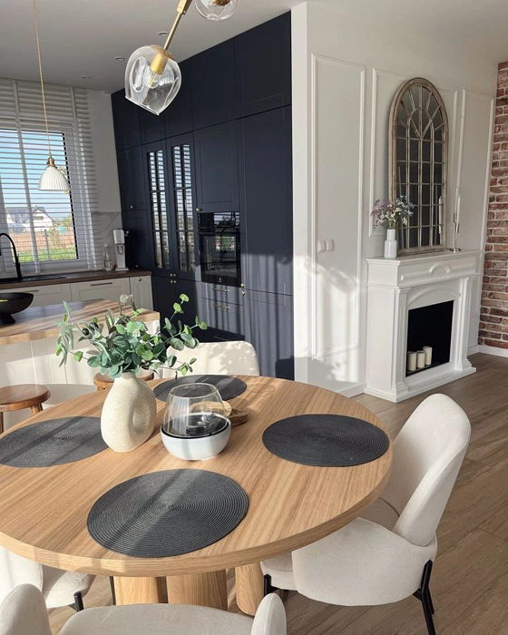 RAL 7024 черные фасады кухни