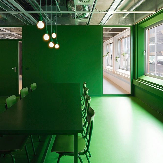 RAL 6010 на стенах