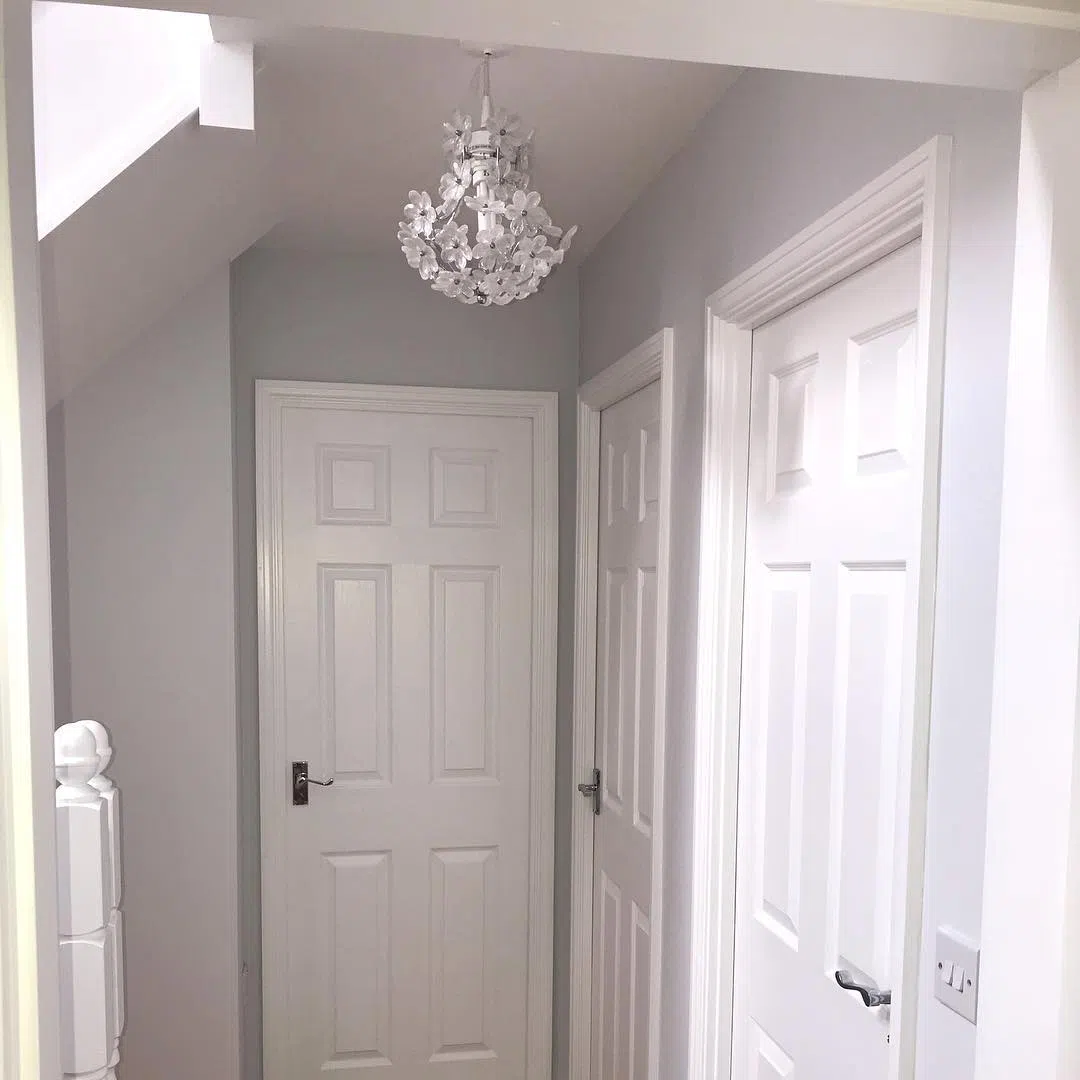 Скандинавский интерьер с серыми стенами Grey Steel 3