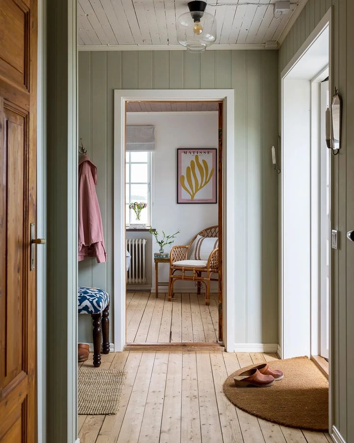Farrow and Ball 266 Mizzle в интерьере фото