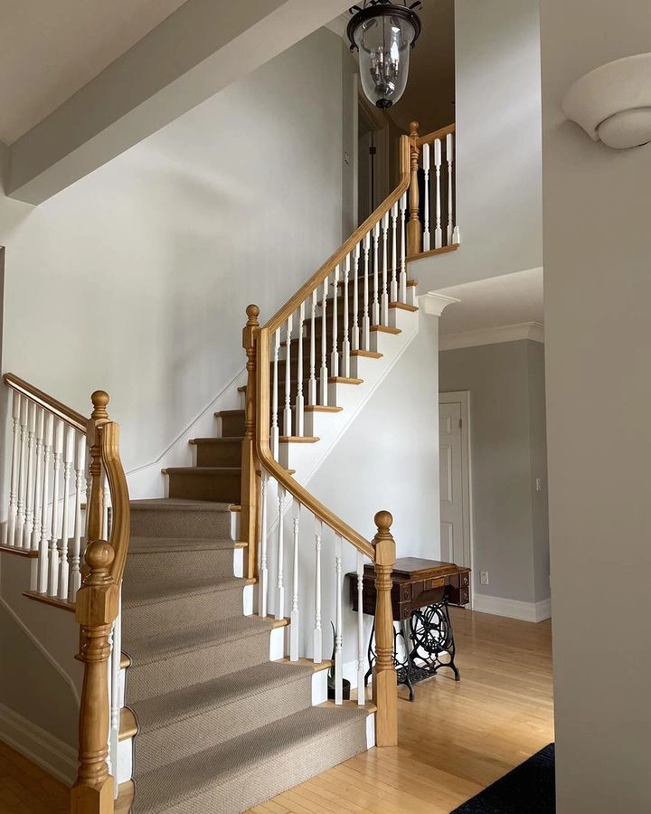 benjamin-moore OC-27 Balboa Mist в интерьере фото