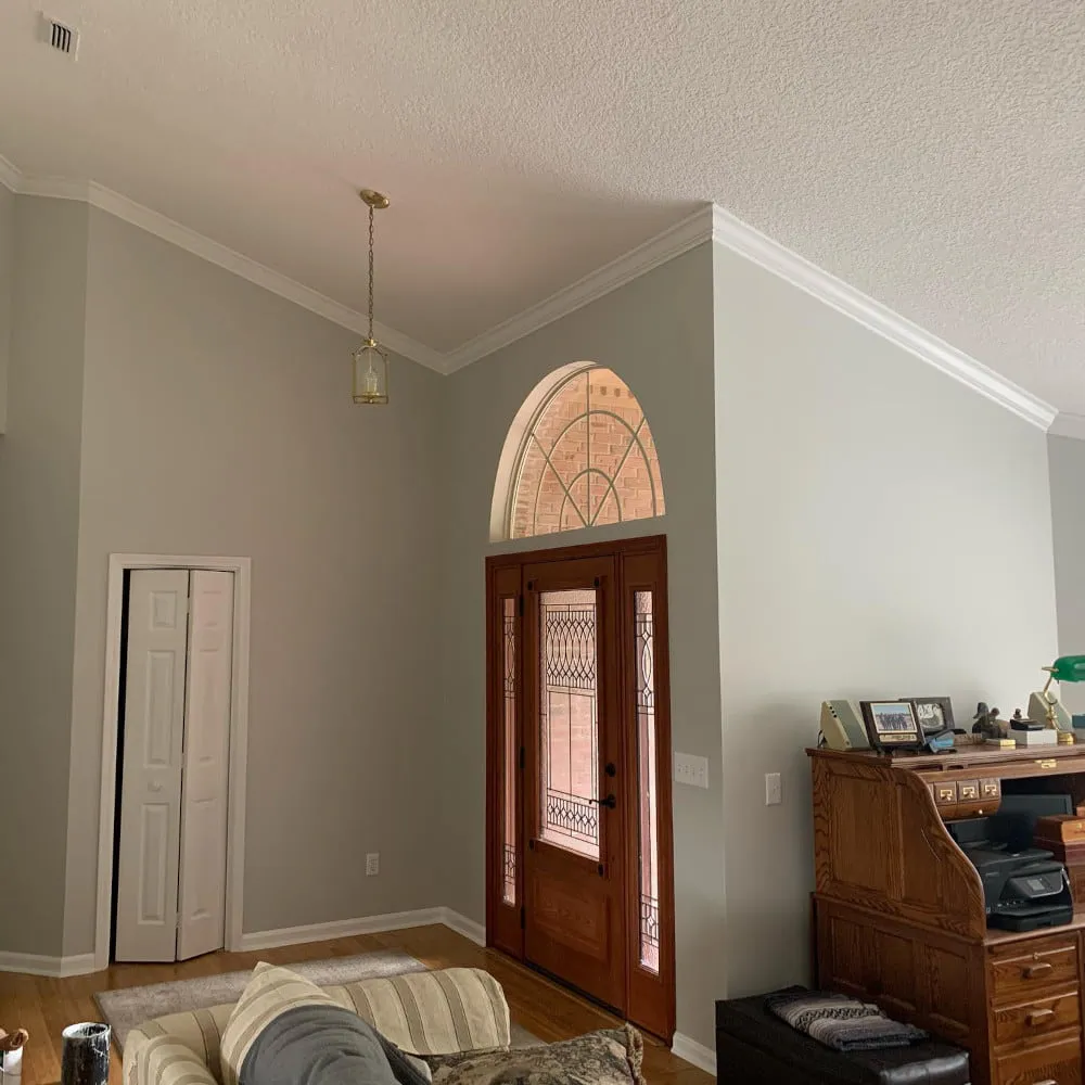 Sherwin Williams SW 7653 Silverpointe в интерьере фото