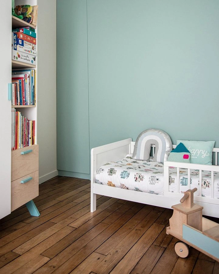 Farrow and Ball 82 Dix Blue в интерьере фото