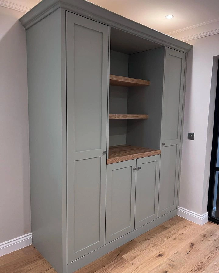 Farrow and Ball 88 Lamp Room Gray в интерьере фото