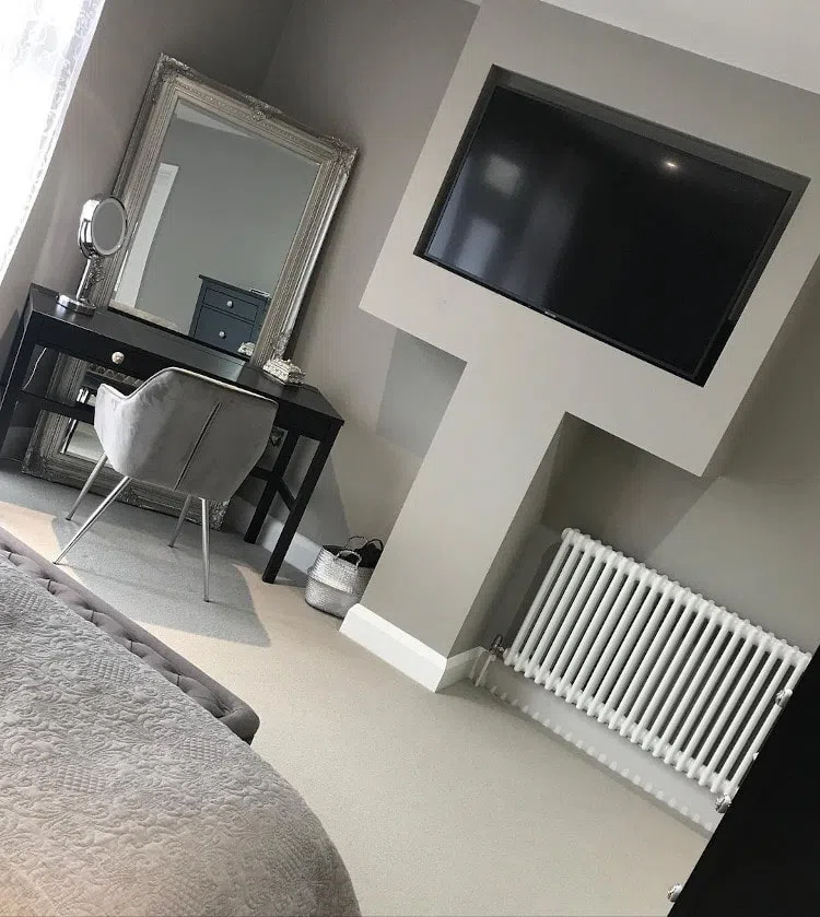 Серая спальная с Little Greene French Grey Dark