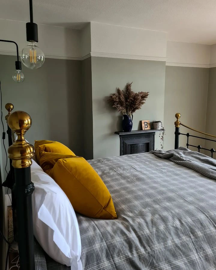 Little Greene 291 North Brink Grey в интерьере фото