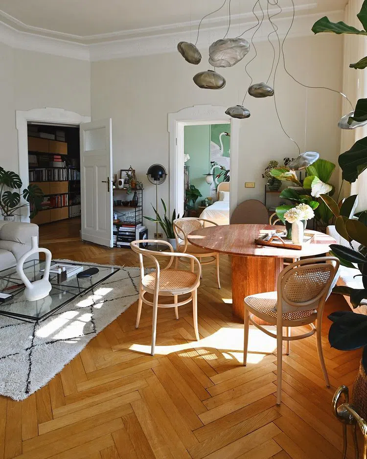 Современный интерьер с цветом Linen Wash Little Greene