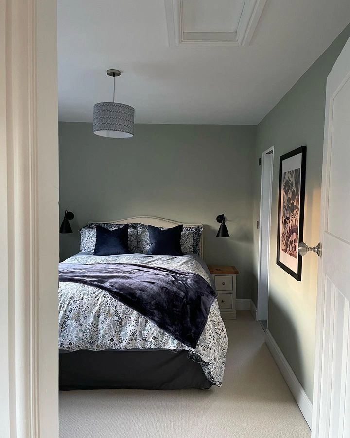 Farrow and Ball 266 Mizzle в интерьере фото