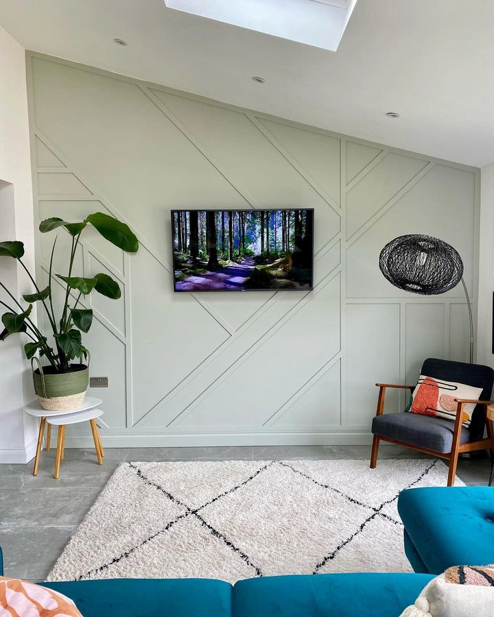 Farrow and Ball 266 Mizzle в интерьере фото