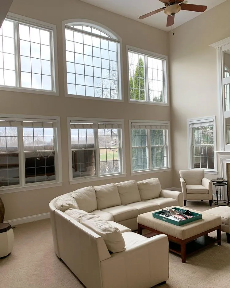 Sherwin Williams 9109 Natural Linen в интерьере фото