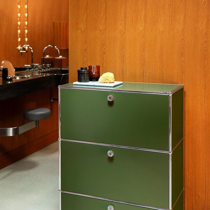 RAL 6003 зелёный комод