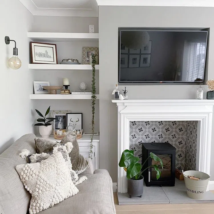 Светлая серая комната в стиле сканди French Grey Pale