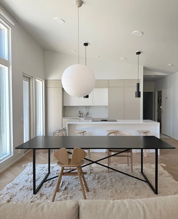 Tikkurila G497 в скандинавском интерьере кухни