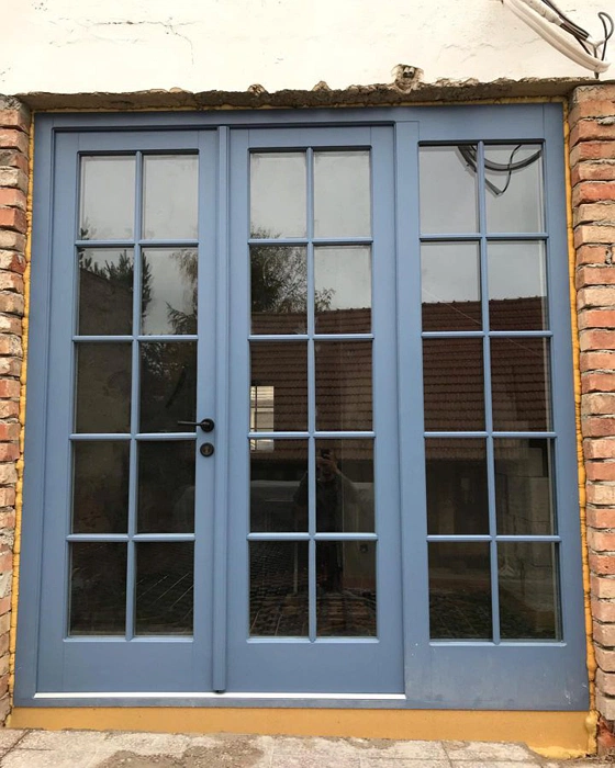 RAL Classic  Pigeon blue RAL 5014 оконные рамы