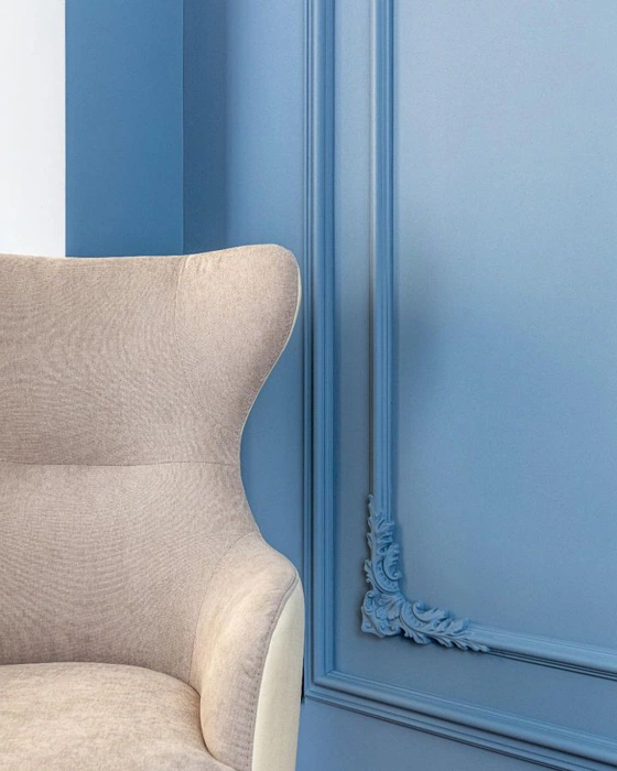 RAL Classic  5014 на акцентной стене