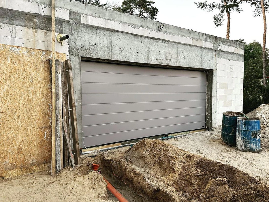  RAL 7036 ворота гаража