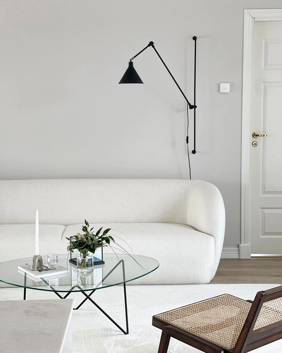 Tikkurila G486 скандинавский интерьер с тедди-диваном