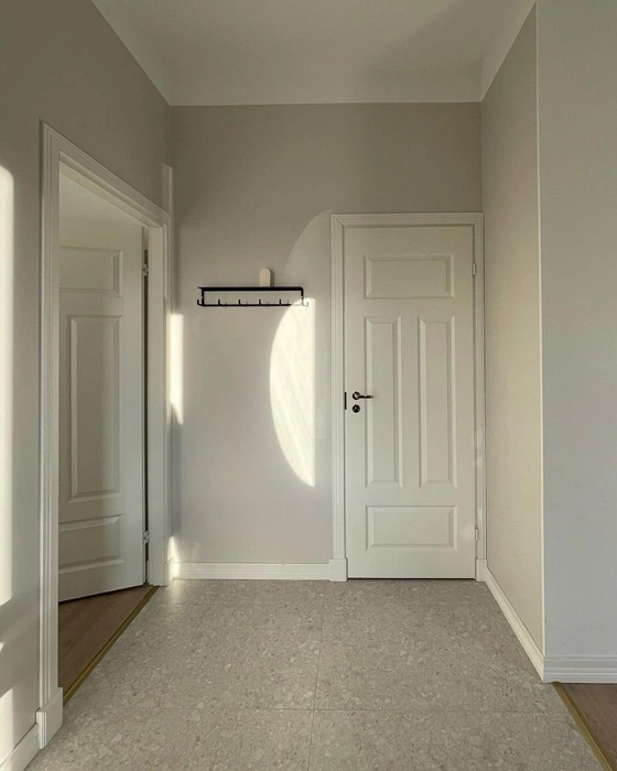 Светлый серый Tikkurila G486 в коридоре